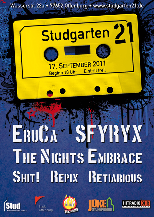 Plakat für Studgarten 21 am Samstag, den 17. September 2011
